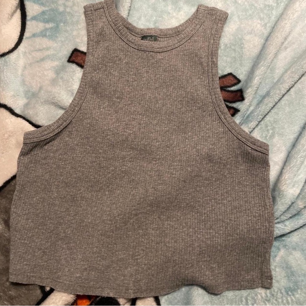 Wild Fable Heather Gray Ribbed Tank